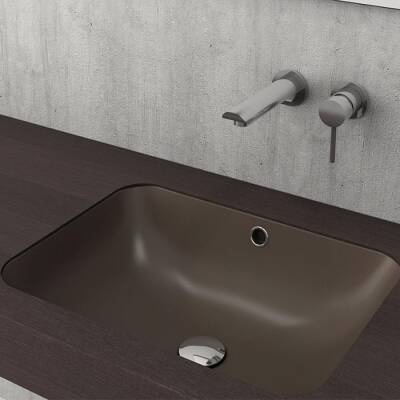 Bocchi Scala Tezgah Altı Lavabo 55 Cm Mat Kahverengi 1006-025-0125 - BOCCHI