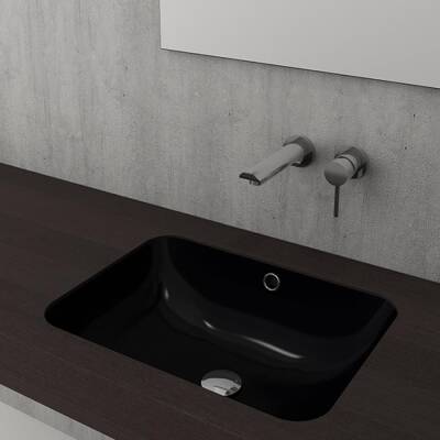 Bocchi Scala Tezgah Altı Lavabo 55 Cm Parlak Siyah 1006-005-0125 - BOCCHI
