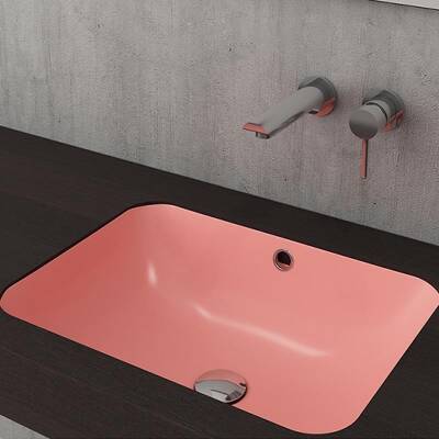 Bocchi Scala Tezgah Altı Lavabo Mat Somon 1006-032-0125 - BOCCHI (1)