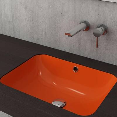 Bocchi Scala Tezgah Altı Lavabo Parlak Turuncu 1006-012-0125 - BOCCHI