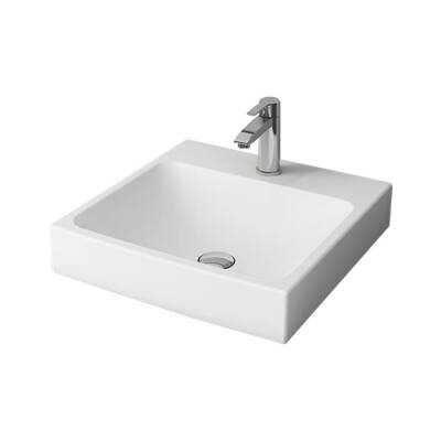 Bocchi Scala Tezgah Üstü Lavabo 48 cm Mat Beyaz 1076-002-0126 - BOCCHI