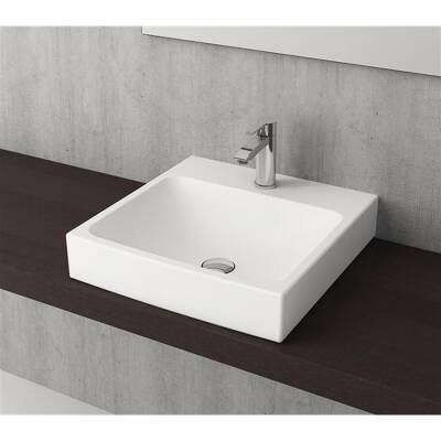 Bocchi Scala Tezgah Üstü Lavabo 48 cm Mat Beyaz 1076-002-0126 - BOCCHI (1)