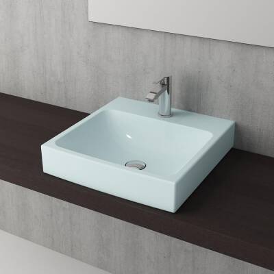 Bocchi Scala Tezgah Üstü Lavabo 48 cm Mat Buz Mavi 1076-029-0126 - BOCCHI