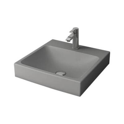Bocchi Scala Tezgah Üstü Lavabo 48 cm Mat Gri 1076-006-0126 - BOCCHI