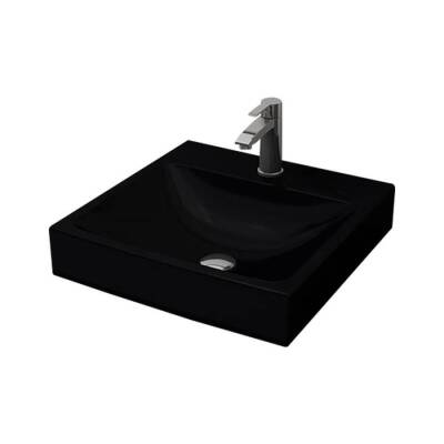 Bocchi Scala Tezgah Üstü Lavabo 48 cm Mat Siyah 1076-004-0126 - BOCCHI