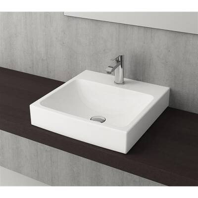 Bocchi Scala Tezgah Üstü Lavabo 48 cm Parlak Beyaz 1076-001-0126 - BOCCHI (1)