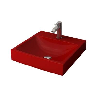 Bocchi Scala Tezgah Üstü Lavabo 48 cm Parlak Kırmızı 1076-019-0126 - BOCCHI