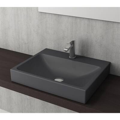 Bocchi Scala Tezgah Üstü Lavabo 60 cm Mat Antrasit 1077-020-0126 - BOCCHI (1)