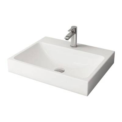 Bocchi Scala Tezgah Üstü Lavabo 60 cm Mat Beyaz 1077-002-0126 - BOCCHI