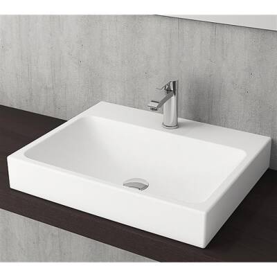 Bocchi Scala Tezgah Üstü Lavabo 60 cm Mat Beyaz 1077-002-0126 - BOCCHI (1)