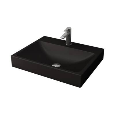 Bocchi Scala Tezgah Üstü Lavabo 60 cm Mat Siyah 1077-004-0126 - BOCCHI