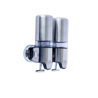 Bocchi Sıvı Sabunluk İkili 450 ml X2 Mat Paslanmaz Çelik 3052 0002 - BOCCHI