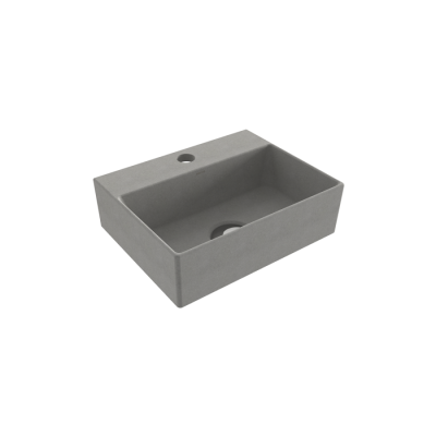 Bocchi Slim Line Dikdörtgen Lavabo 30x24 cm Mat Beton - BOCCHI