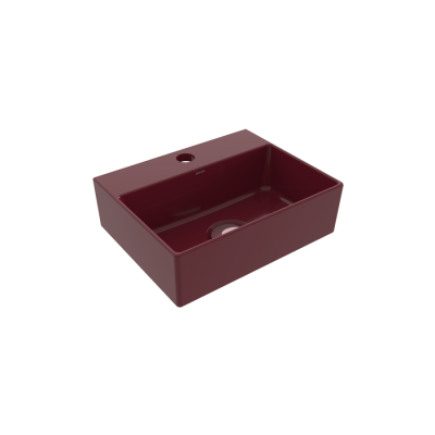 Bocchi Slim Line Dikdörtgen Lavabo 30x24 cm P.Burgonya Bordosu - BOCCHI