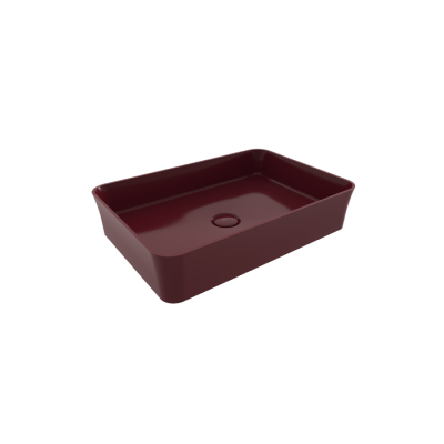 Bocchi Slim Line Dikdörtgen Lavabo 55x38 cm P.Burgonya Bordosu - BOCCHI