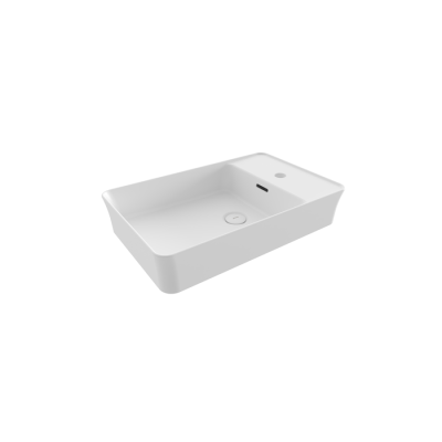 Bocchi Slim Line Dikdörtgen Lavabo 60x38 cm Mat Beyaz - BOCCHI