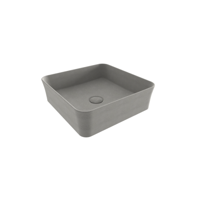 Bocchi Slim Line Kare Lavabo 38x38 cm Mat Beton - BOCCHI