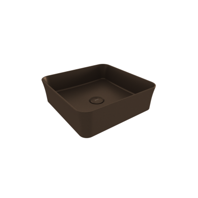 Bocchi Slim Line Kare Lavabo 38x38 cm Mat Bronz - BOCCHI