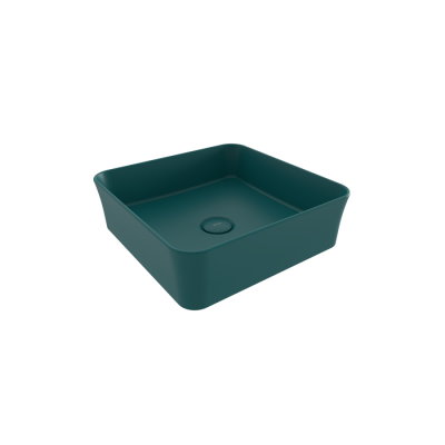 Bocchi Slim Line Kare Lavabo 38x38 cm Mat Petrol Mavisi - BOCCHI