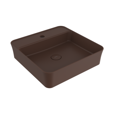 Bocchi Slim Line Kare Lavabo 45x45 cm Mat Kahve - BOCCHI