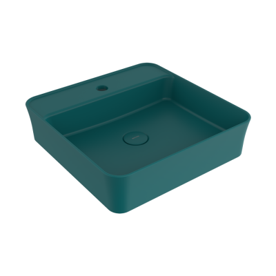 Bocchi Slim Line Kare Lavabo 45x45 cm Mat Petrol Mavisi - BOCCHI