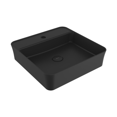 Bocchi Slim Line Kare Lavabo 45x45 cm Mat Siyah - BOCCHI
