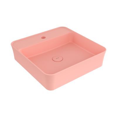 Bocchi Slim Line Kare Lavabo 45x45 cm Mat Somon - BOCCHI
