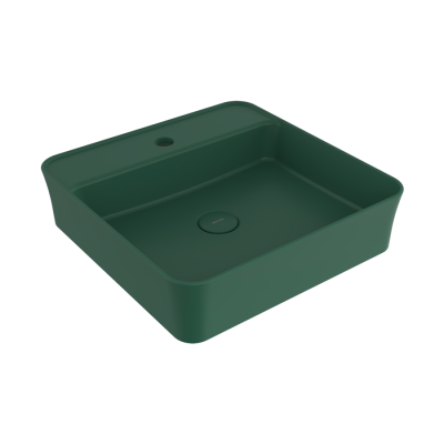 Bocchi Slim Line Kare Lavabo 45x45 cm Mat Yeşil - BOCCHI