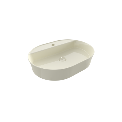 Bocchi Slim Line Oval 60x45 cm Parlak Bisküvi - BOCCHI