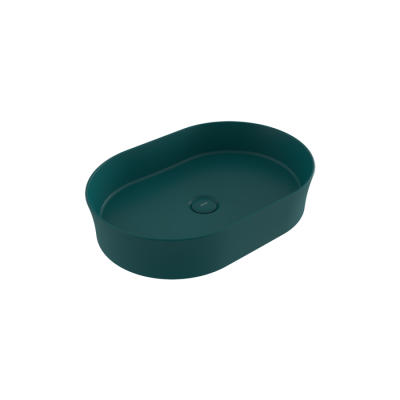 Bocchi Slim Line Oval Lavabo 55x38 cm Mat Petrol Mavisi - BOCCHI