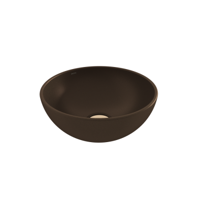 Bocchi Slim Line Vessel Yuvarlak Mini Lavabo 26 cm Mat Bronz - BOCCHI