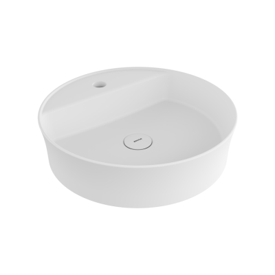 Bocchi Slim Line Yuvarlak Lavabo Mat Beyaz - BOCCHI
