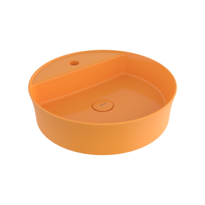 Bocchi Slim Line Yuvarlak Lavabo Parlak Mandalina Sarısı - BOCCHI