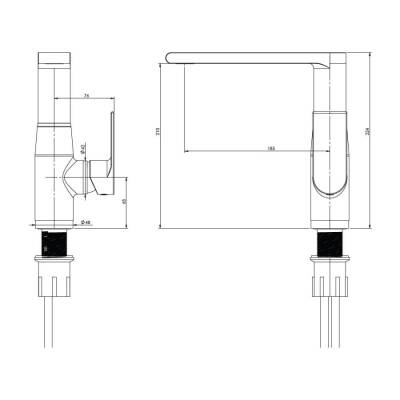 Bocchi Smart Eviye Bataryası Krom 1012 0090 - BOCCHI (1)