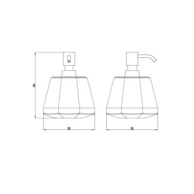 Bocchi Sorrento Sıvı Sabunluk Tezgah Üstü Altın 3102 0001 EG - BOCCHI (1)