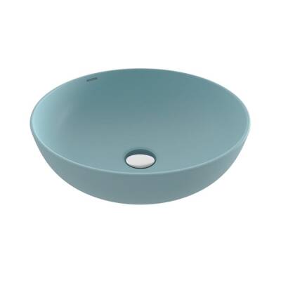 Bocchi Sottile Slim Line Çanak Lavabo 38 cm Mat Buz Mavi 1494-029-0125 - BOCCHI