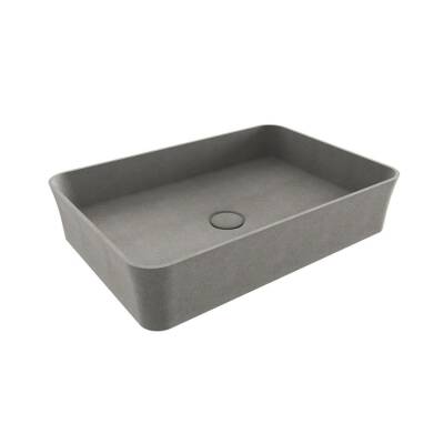 Bocchi Sottile Slim Line Çanak Lavabo 55 Cm Mat Beton 1476-069-0125 - BOCCHI