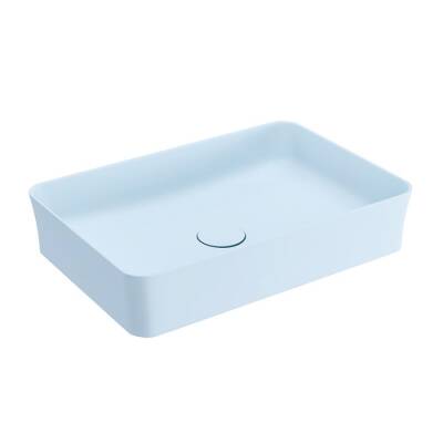 Bocchi Sottile Slim Line Çanak Lavabo 55 Cm Mat Buz Mavi 1476-029-0125 - BOCCHI