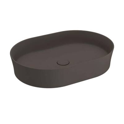 Bocchi Sottile Slim Line Çanak Lavabo 55 Cm Mat Kahverengi 1521-025-0125 - BOCCHI