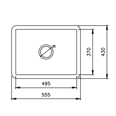Bocchi Sotto 55 cm Mutfak Eviyesi Mat Kaşmir - BOCCHI (1)
