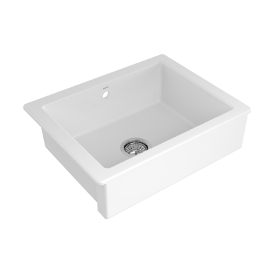 Bocchi Sotto 60 cm Tezgah Önü Mutfak Eviyesi Parlak Beyaz - BOCCHI