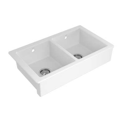 Bocchi Sotto 80 cm Tezgah Önü Mutfak Eviyesi Parlak Beyaz - BOCCHI