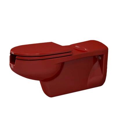 Bocchi Speciale Bedensel Engelli Asma Klozeti Kırmızı, Kapak Hariçtir 2011-019-0128 - BOCCHI