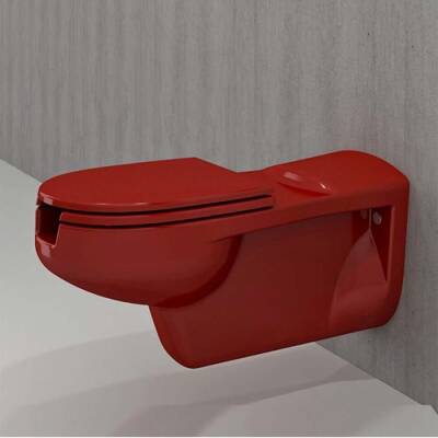 Bocchi Speciale Bedensel Engelli Asma Klozeti Kırmızı, Kapak Hariçtir 2011-019-0128 - BOCCHI (2)