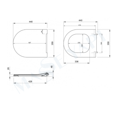 Bocchi Speciale Jet Flush Asma Klozet - Mat Gri Set (Kapak Dahil) + Gömme Rezervuar Seti - BOCCHI (2)