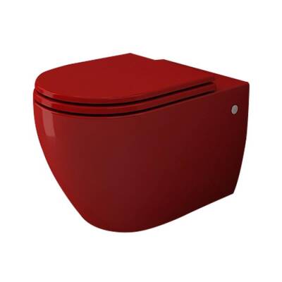 Bocchi Speciale Jet Flush Asma Klozet Parlak Kırmızı Kapak Hariç 1171-019-0128 - BOCCHI