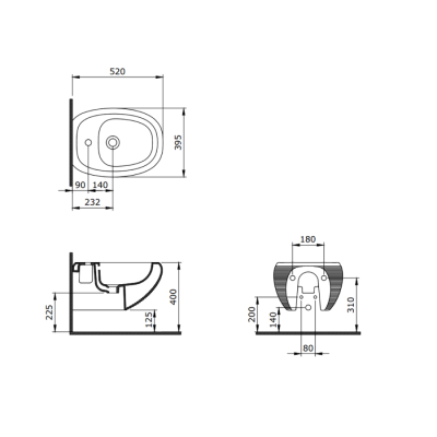 Bocchi Strata Asma Bide Mat Siyah - BOCCHI (1)