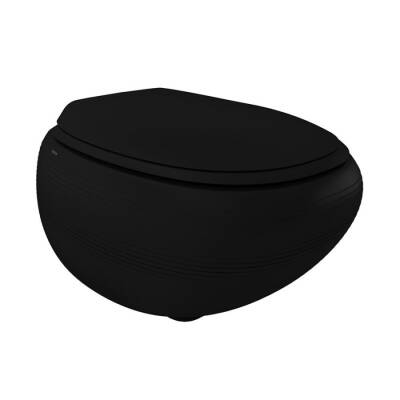 Bocchi Strata Asma Klozet Rimless Mat Siyah Kapak Hariçtir 1412-004-0128 - BOCCHI