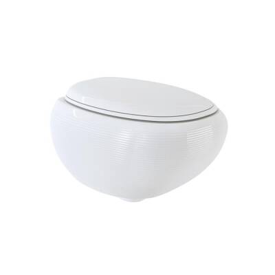 Bocchi Strata Asma Klozet Rimless Parlak Beyaz Kapak Hariçtir 1412-001-0128 - BOCCHI
