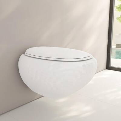 Bocchi Strata Asma Klozet Rimless Parlak Beyaz Kapak Hariçtir 1412-001-0128 - BOCCHI (1)